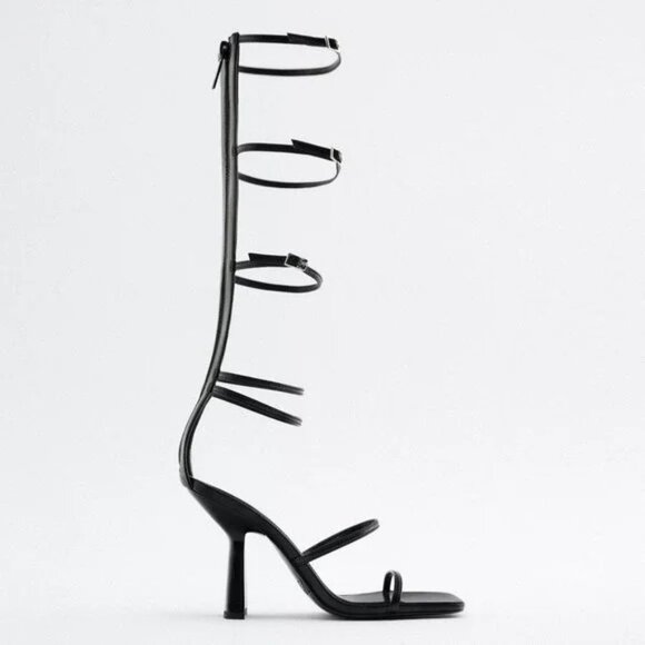 Zara Shoes - ZARA BLACK STRAPPY SANDALS